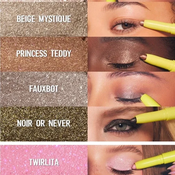 Half magic sparklestick  eye crayon in champagne snowflake NEW - Picture 11 of 12